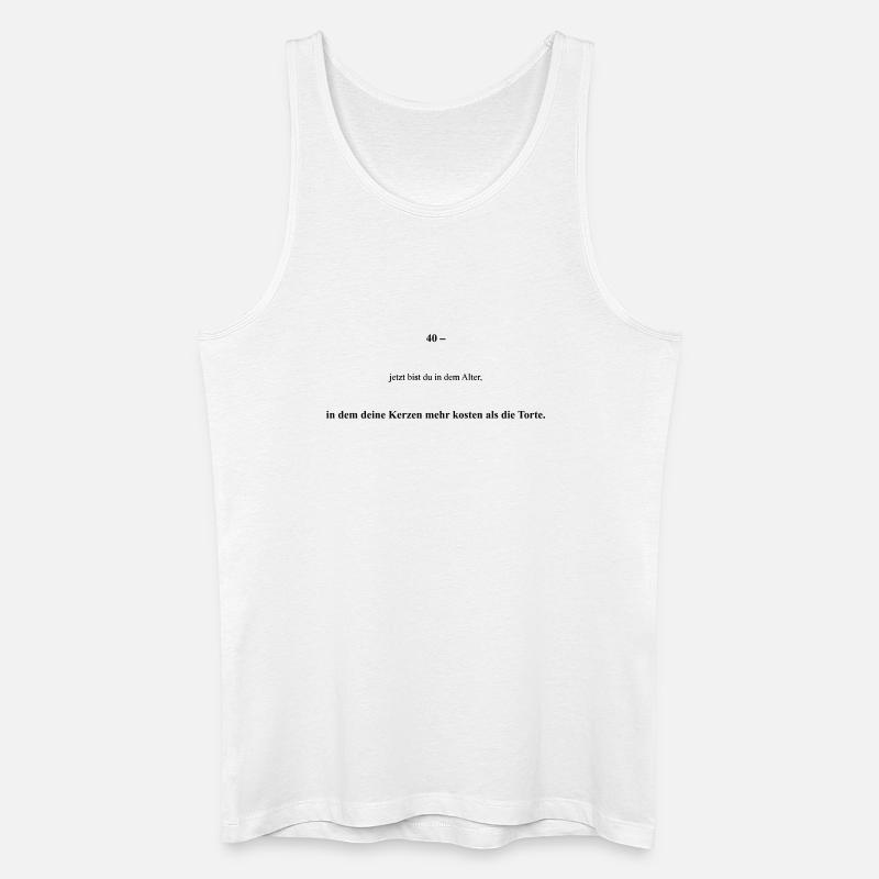Bitte Design hochladen - Männer Bio Tank Top - Weiß