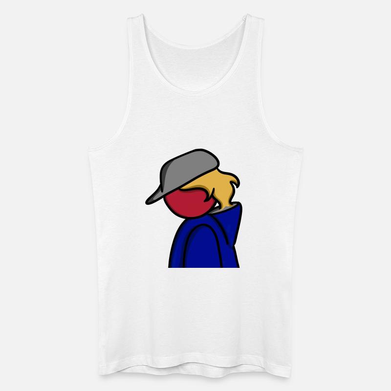 Ein Blick auf Blau - Männer Bio Tank Top - Weiß