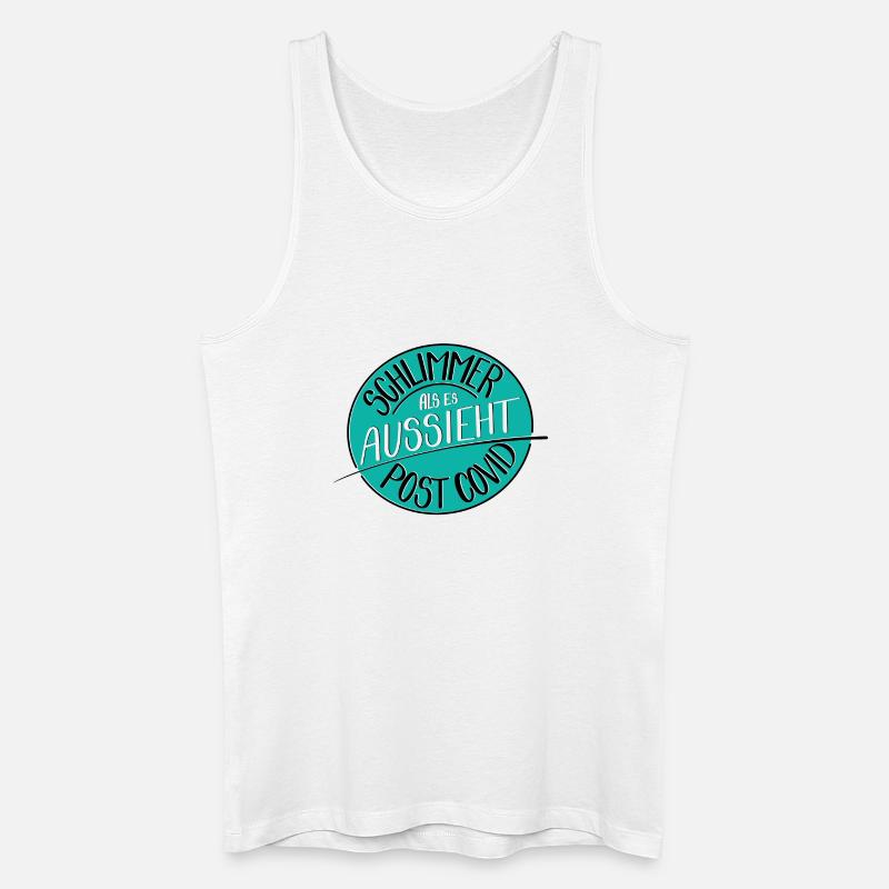 Schlimmer als es aussieht, Post Covid - Männer Bio Tank Top - Weiß
