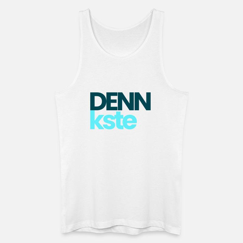 DENNkste Support Shirt  - Männer Bio Tank Top - Weiß