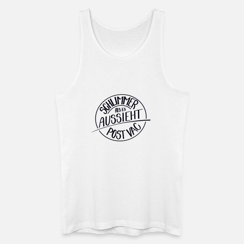Schlimmer als es aussieht, Post Vac - Männer Bio Tank Top - Weiß
