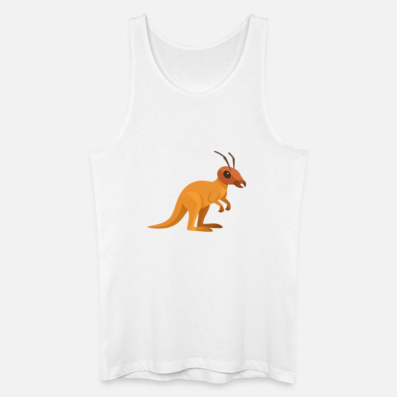 Känguru-Ameise mit Antennen - Männer Bio Tank Top - Weiß