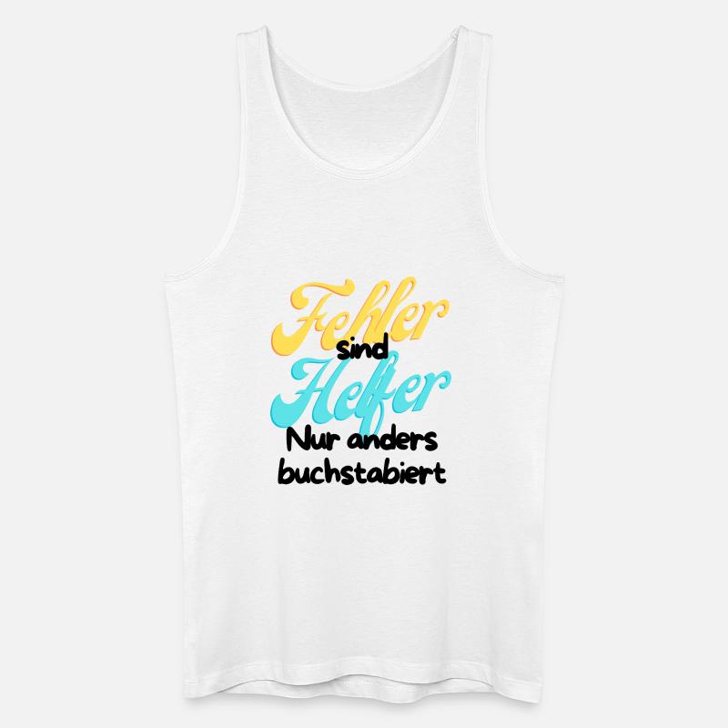 Fehler Helfer Gradient Script - Männer Bio Tank Top - Weiß