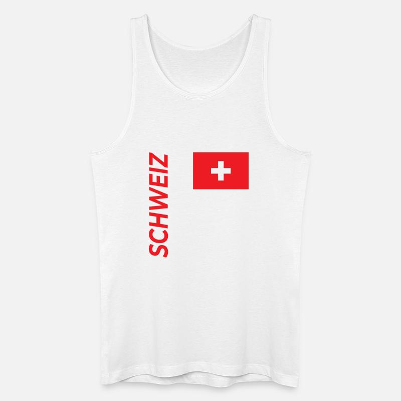 Genf - Männer Bio Tank Top - Weiß