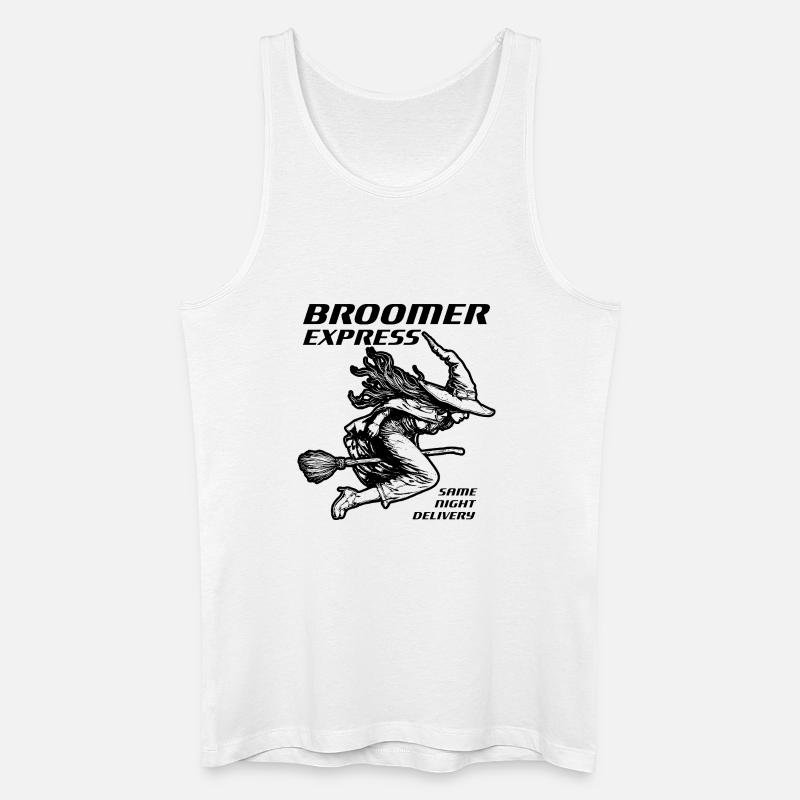 Witch Express Schwarzes Design - Männer Bio Tank Top - Weiß