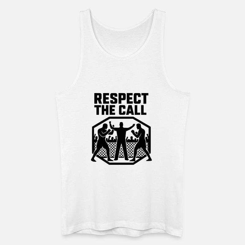 MMA Tribute Respect The Call - Männer Bio Tank Top - Weiß