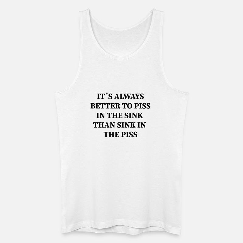 Meme Shirt - Männer Bio Tank Top - Weiß