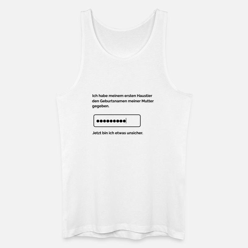 Passwortabfrage - Männer Bio Tank Top - Weiß