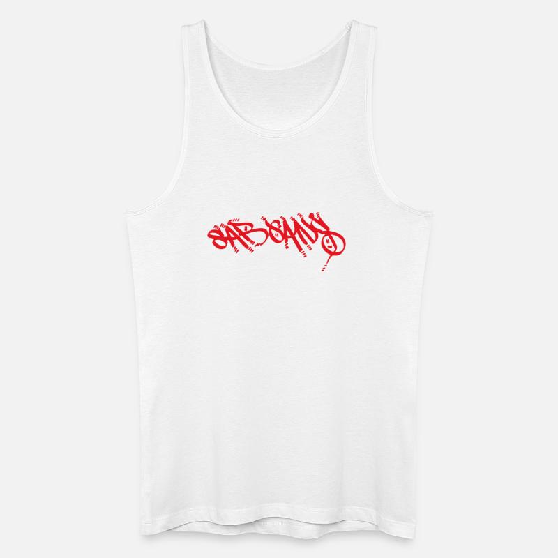 Sargans Pullovoer - Männer Bio Tank Top - Weiß