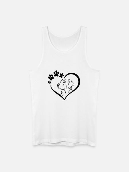 Labrador Retriever Drawing - Men’s Organic Tank Top - white