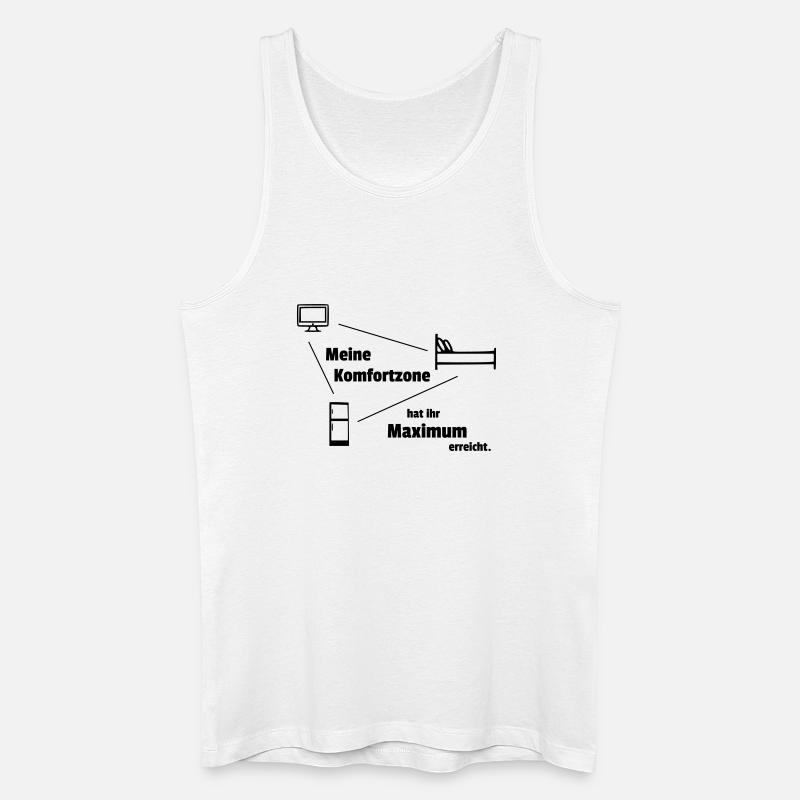 Komfortzone - Männer Bio Tank Top - Weiß