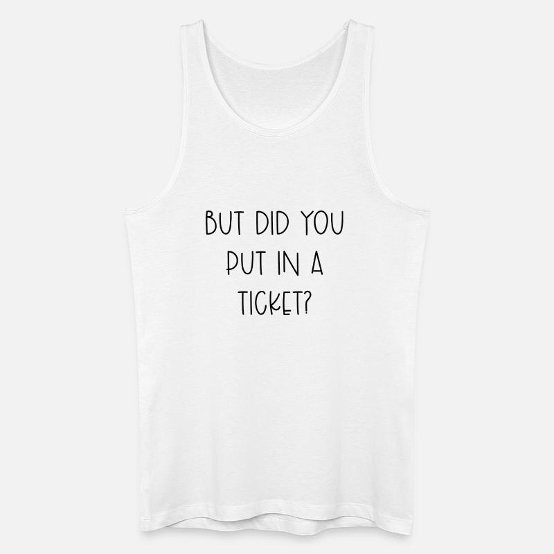 Sjov IT-support Tech Help Desk Billetgave - Økologisk tanktop til mænd - hvid