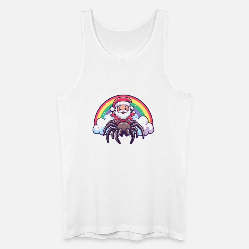Tarantula Weihnachtsmann Weihnachten - Männer Bio Tank Top - Weiß