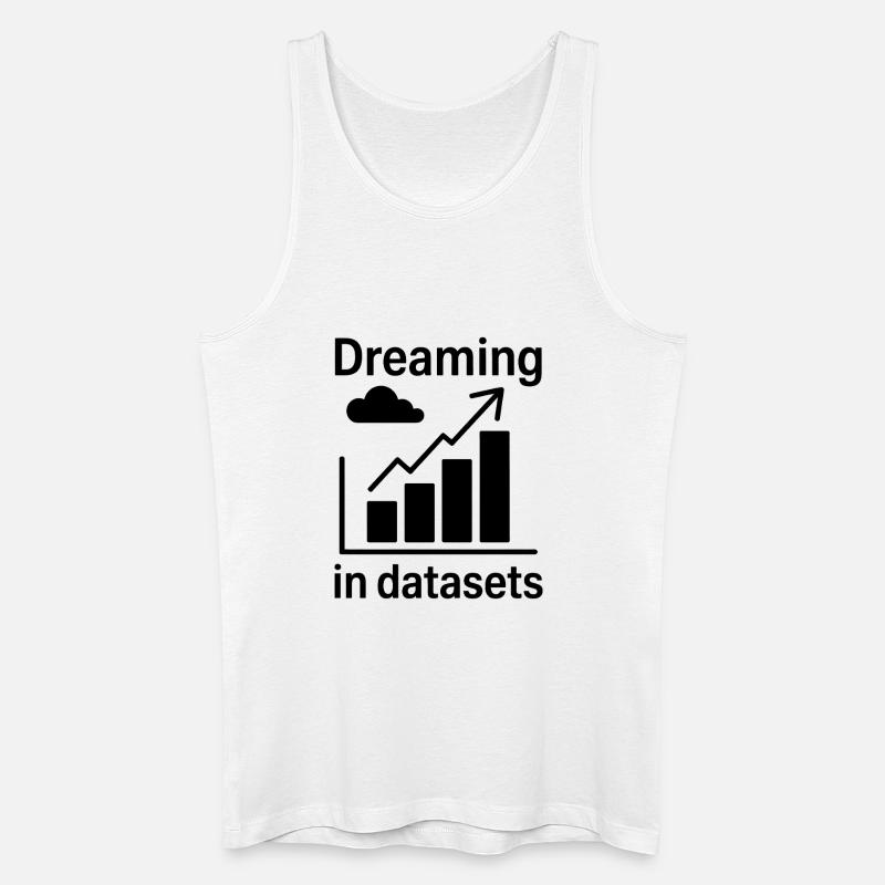 Datenanalyst Spruch Lustiges Datenanalyst Geschenk - Männer Bio Tank Top - Weiß