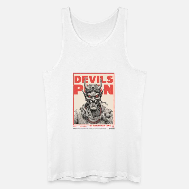 Devils Plan - Männer Bio Tank Top - Weiß