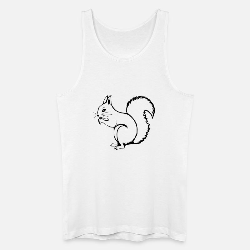Eichhörnchen - Männer Bio Tank Top - Weiß