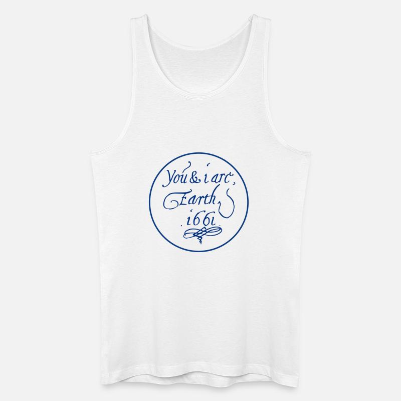 Du und ich sind Erde 1661 - Männer Bio Tank Top - Weiß