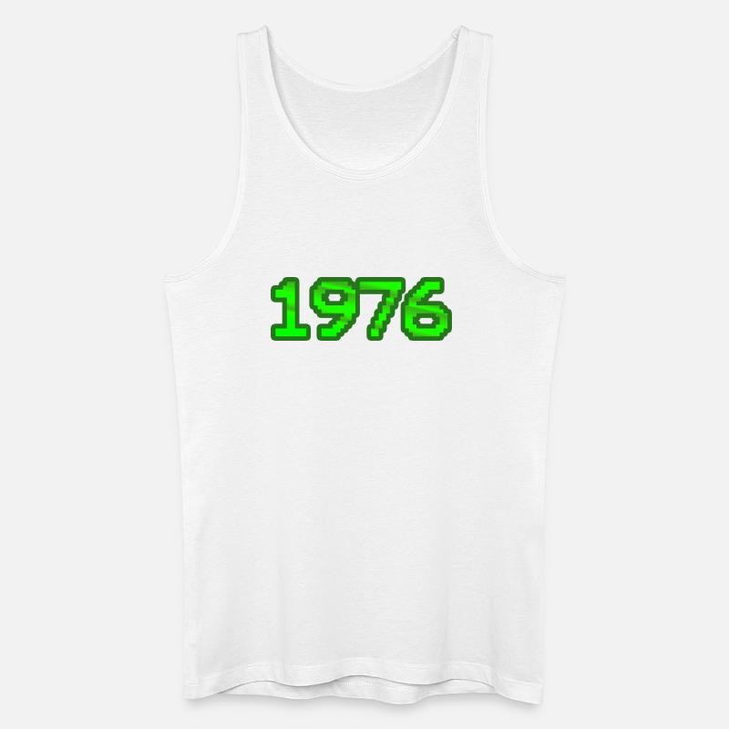 Nerd 1976 - Männer Bio Tank Top - Weiß