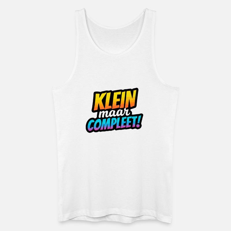 Kleiner, aber vollständiger Retro-Farbverlauf - Männer Bio Tank Top - Weiß