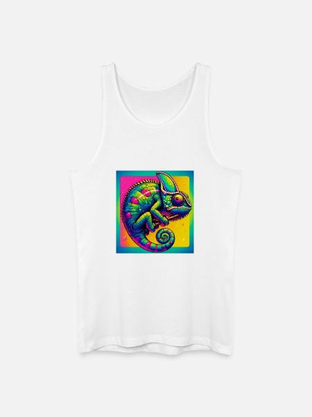 caméléon - Débardeur bio Homme - blanc