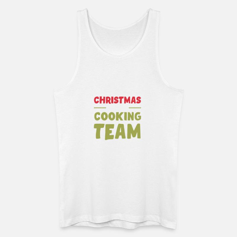 Weihnachts Kochen Backen Team - Männer Bio Tank Top - Weiß