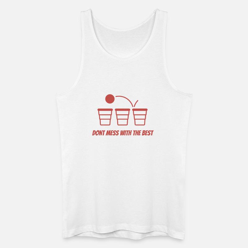 Drei Becher Der Beste Bleibt - Männer Bio Tank Top - Weiß