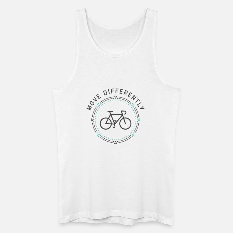 Move Differently - Männer Bio Tank Top - Weiß