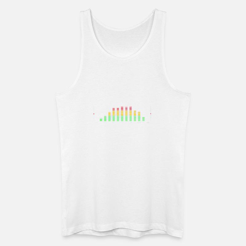 Rainbow Equalizer Pulse - Männer Bio Tank Top - Weiß