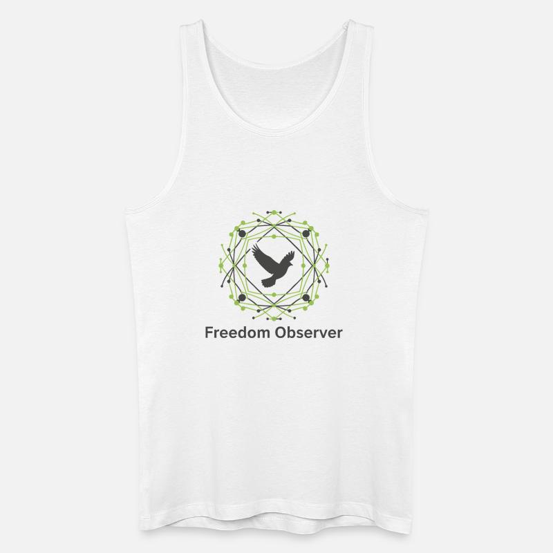 Freedom Observer - Männer Bio Tank Top - Weiß