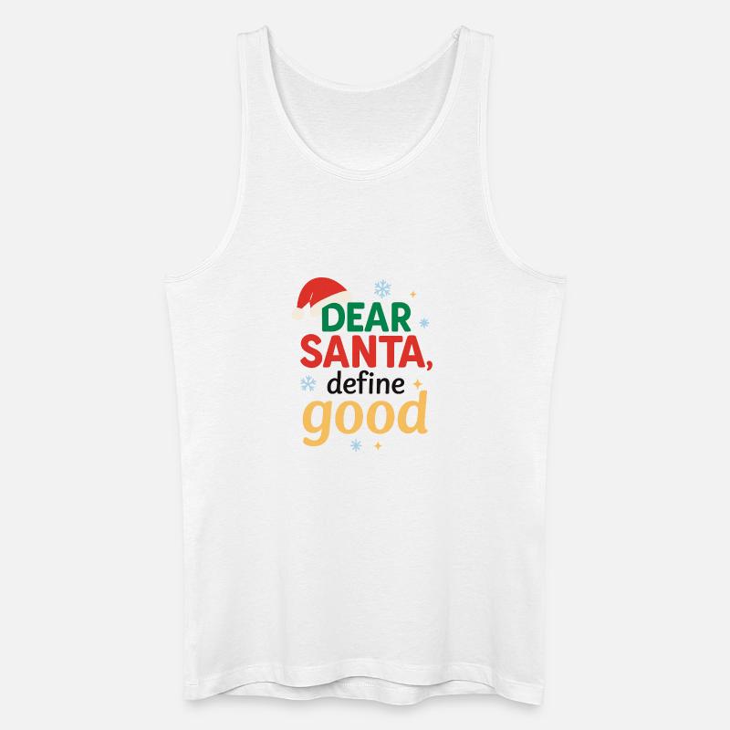 Weihnachtsmann Definiere Gut - Männer Bio Tank Top - Weiß