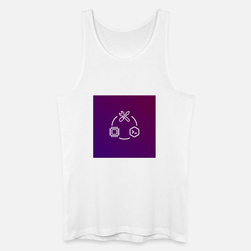 TechKreis Chip Code Werkzeug - Männer Bio Tank Top - Weiß