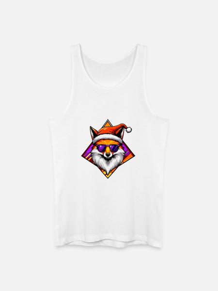 Fuchs Santa Swag - Männer Bio Tank Top - Weiß