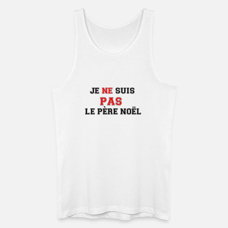 Ich bin nicht der Weihnachtsmann - Männer Bio Tank Top - Weiß