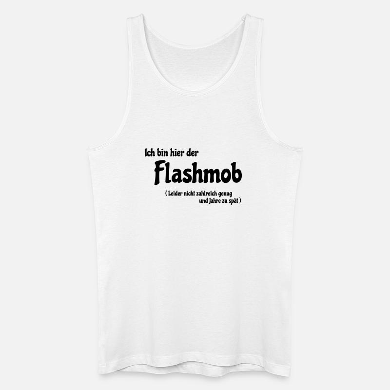 Flashmob - Männer Bio Tank Top - Weiß