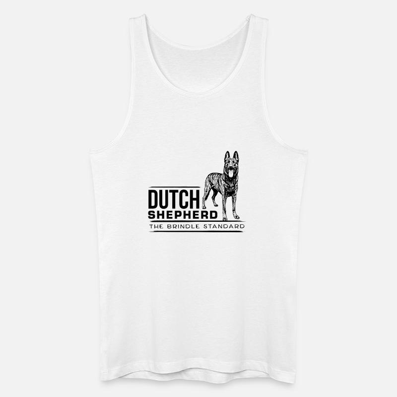 Dutch Shepherd – Dutchie - Männer Bio Tank Top - Weiß