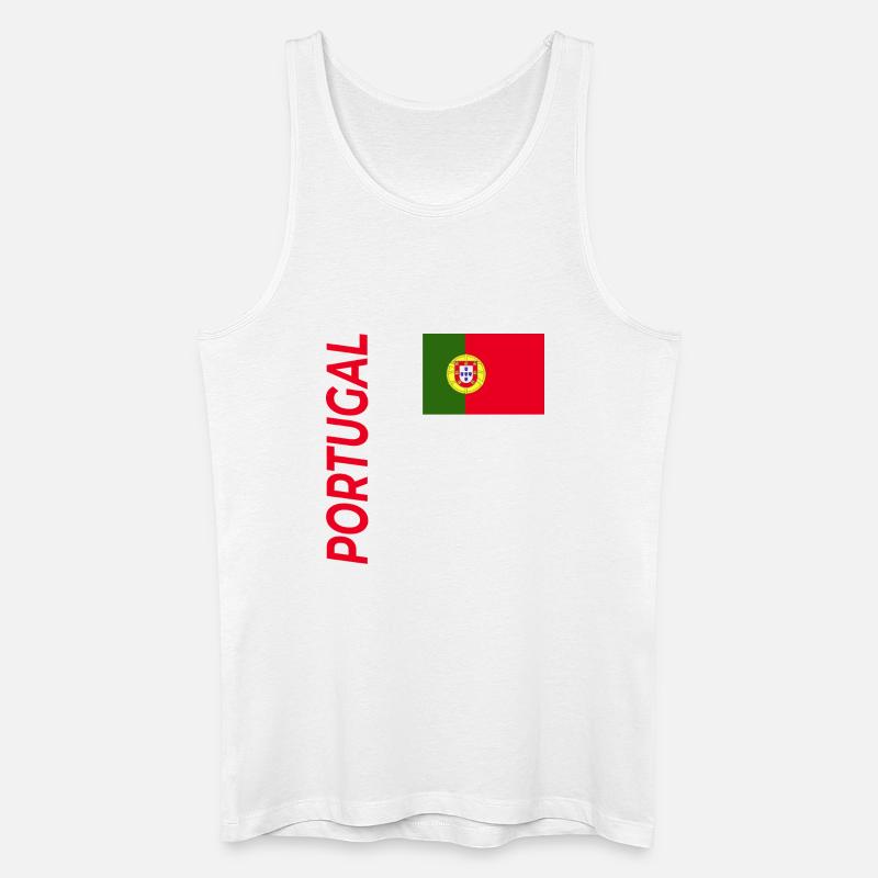 Albufeira - Männer Bio Tank Top - Weiß
