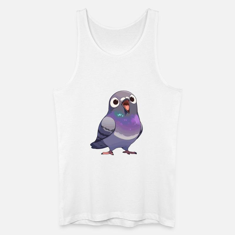Tauben Taube - Männer Bio Tank Top - Weiß