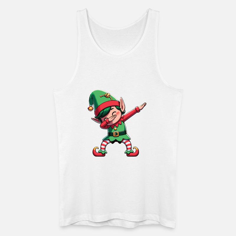 Dabbing Weihnachts Elf Dab Weihnachten - Männer Bio Tank Top - Weiß