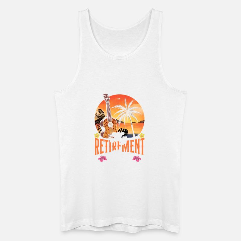 Hawaiian Ukulele Uke Retired My - Männer Bio Tank Top - Weiß