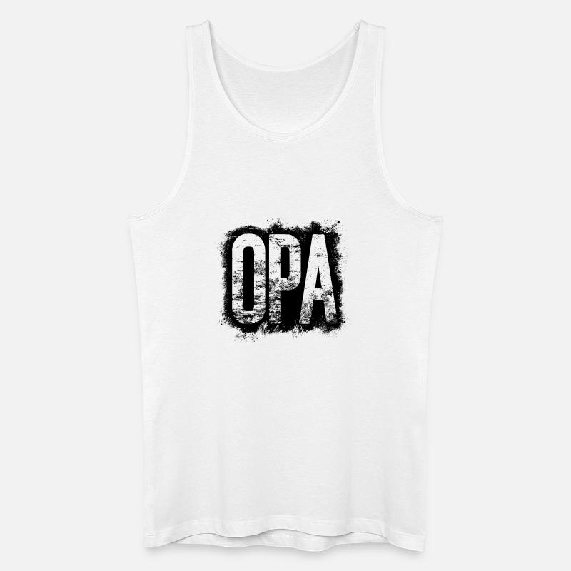OPA Großvater Geschenkidee - Männer Bio Tank Top - Weiß
