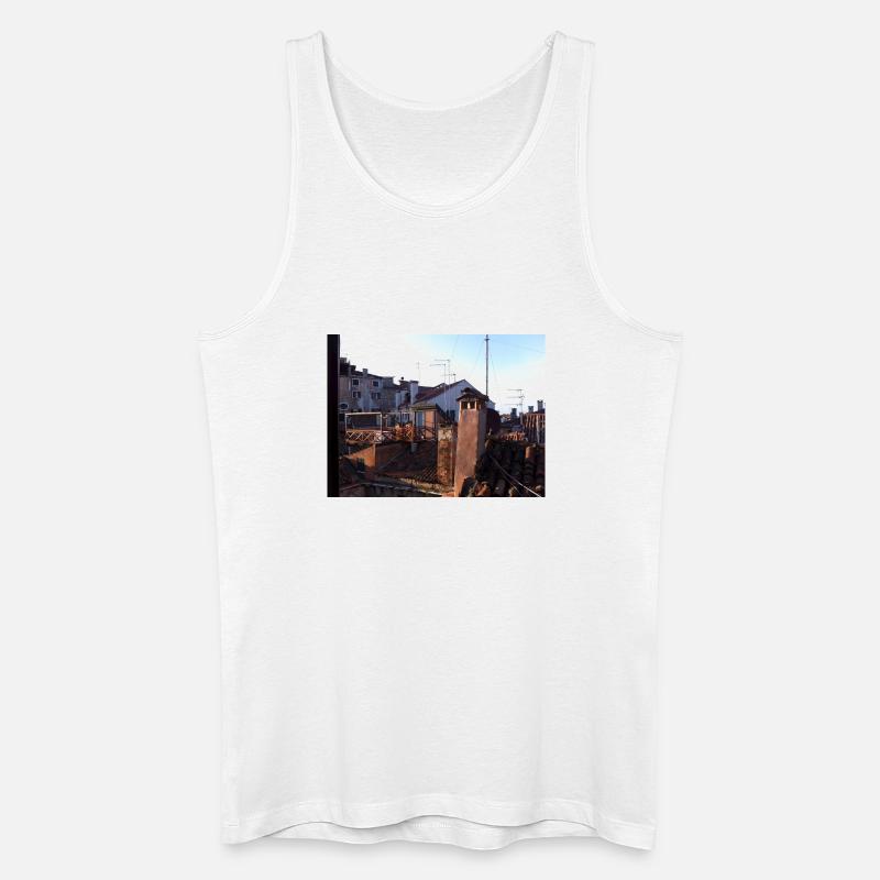 Dächer von Venedig - Männer Bio Tank Top - Weiß