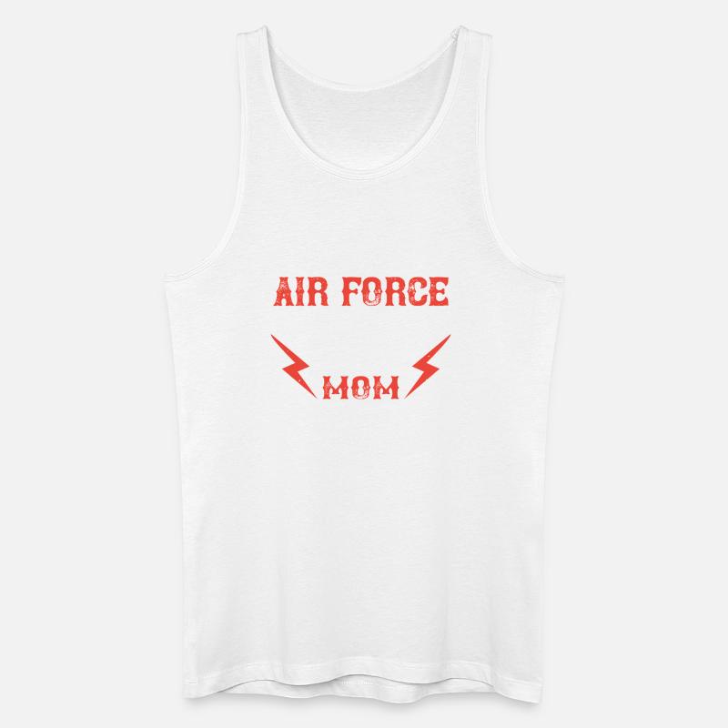 Air Force Mom  - Männer Bio Tank Top - Weiß