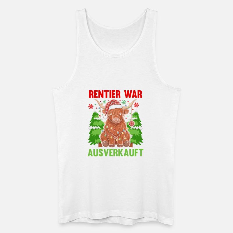 Weihnachtsmann Weihnachtsbaum Weihnachten - Männer Bio Tank Top - Weiß