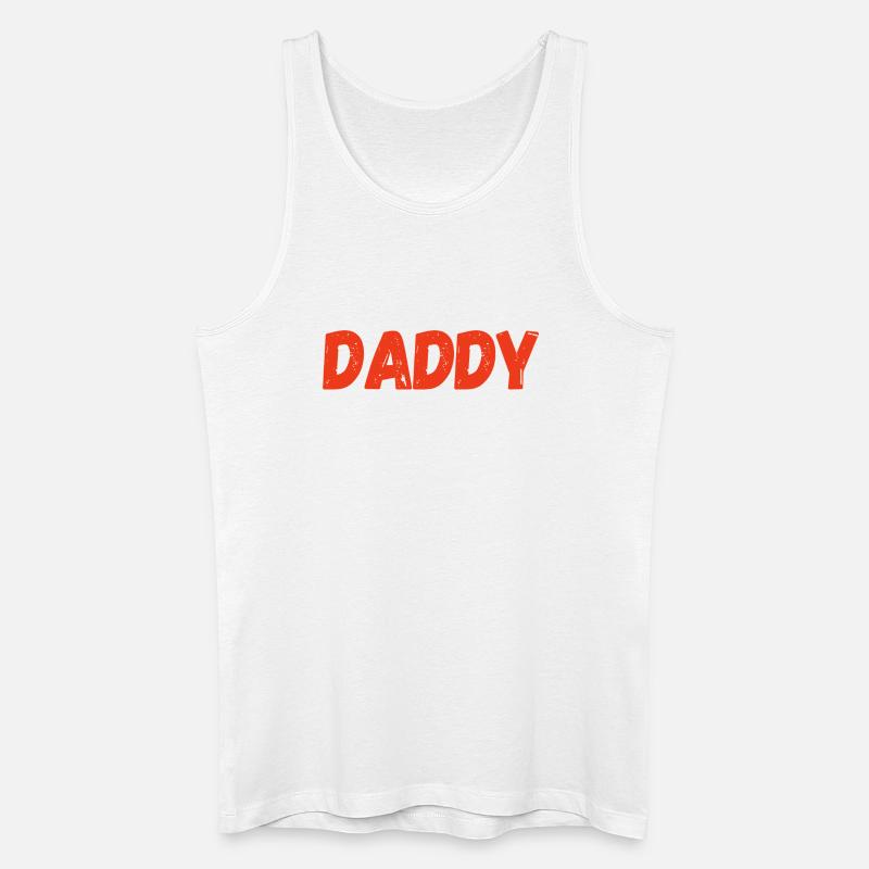Daddy, der vertraute Papa – Geschenkidee - Männer Bio Tank Top - Weiß