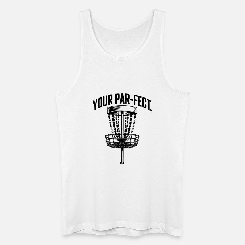 Du bist Perfekter – lustiges Disc-Golf-Meme - Männer Bio Tank Top - Weiß