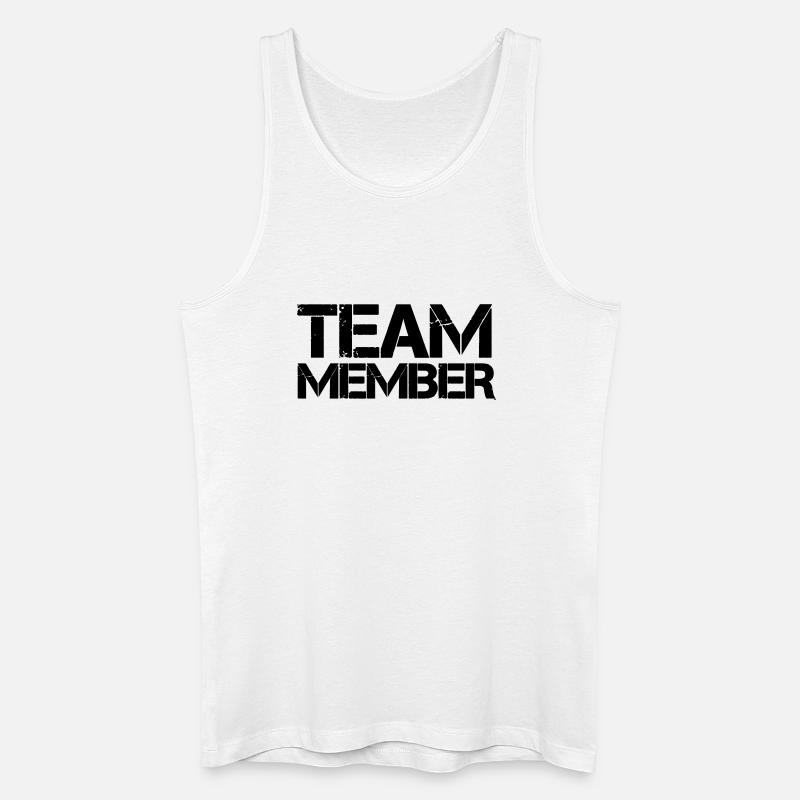 team_member - Männer Bio Tank Top - Weiß