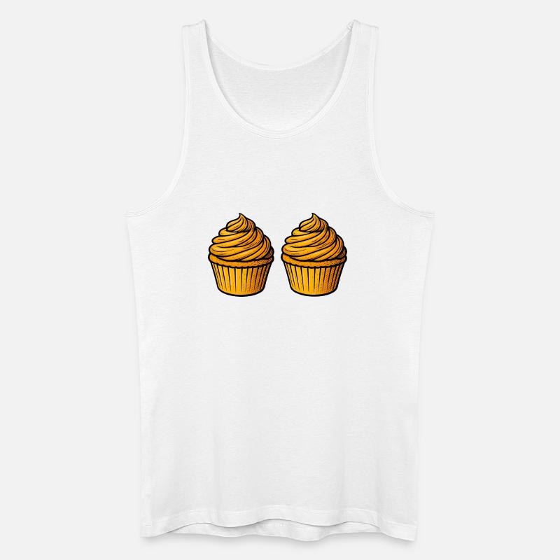 Cupcake Backen Comic - Männer Bio Tank Top - Weiß
