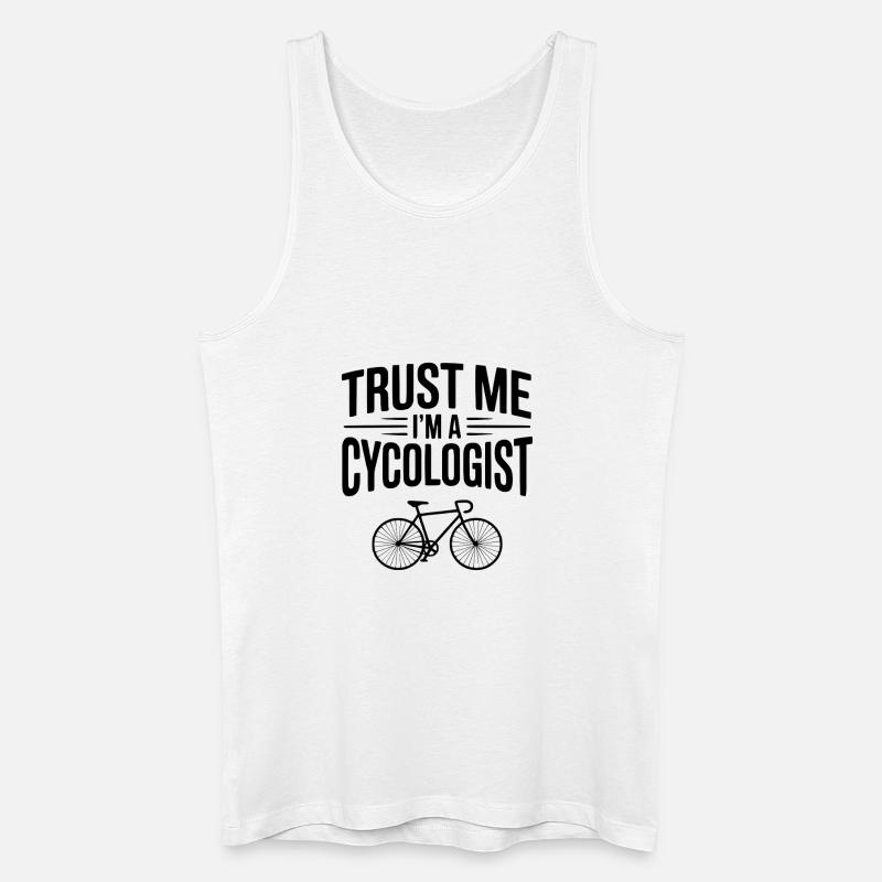 Glaub mir, ich bin Zykologe - Männer Bio Tank Top - Weiß