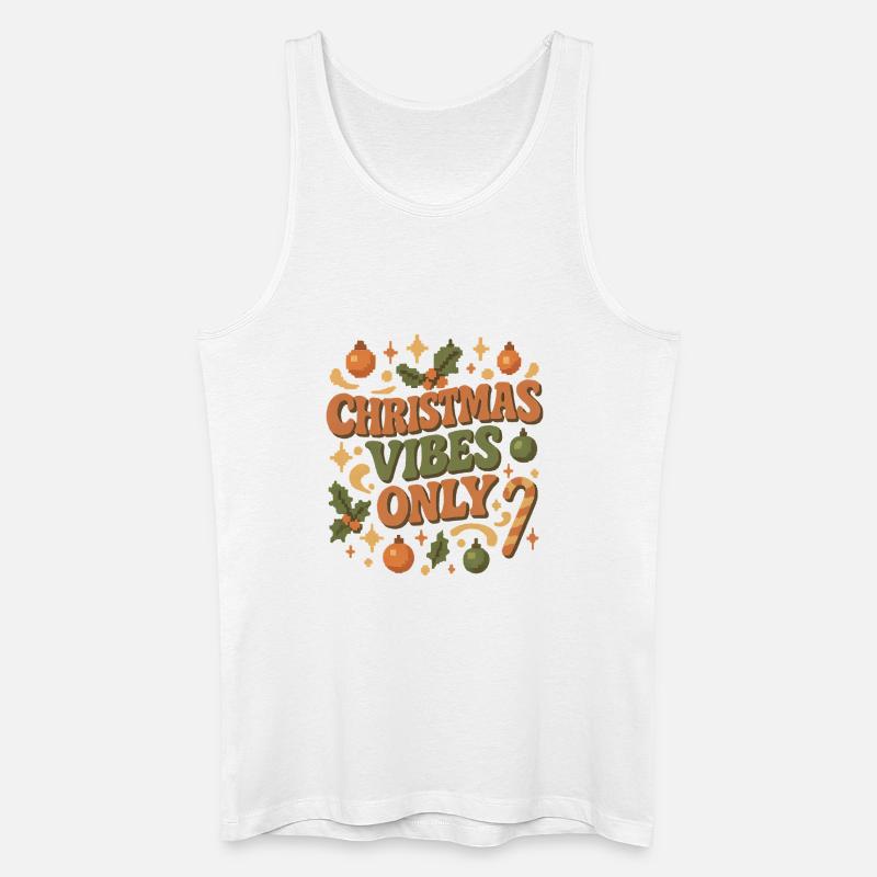 Weihnachts Vibes Only - Männer Bio Tank Top - Weiß