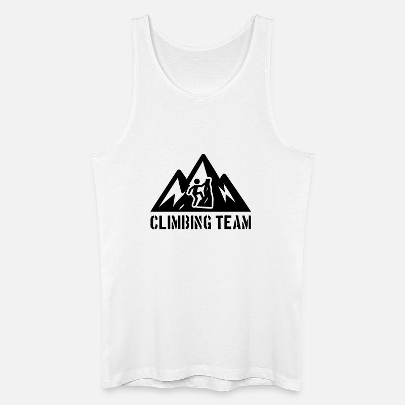 Klettern Team Berge Bergsteigen - Männer Bio Tank Top - Weiß